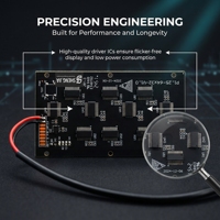 Letrero LED Inteligente con Bluetooth, Pantalla Desplazable RGB Programable con Aplicación Móvil y Soporte USB para Escritorio, Transmisión en Vivo y Mensajes Personalizados