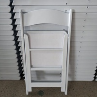Chaises pliantes en résine blanches de haute qualité pour événements, fêtes, mariages, extérieur, rembourrées, portables, capacité 800 lbs, vente en gros