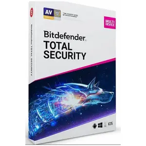 Bitdefender Total Security Digital Key 100% Online Activation 1 year 1PC Global Antivirus Software Subscription By Send Email
