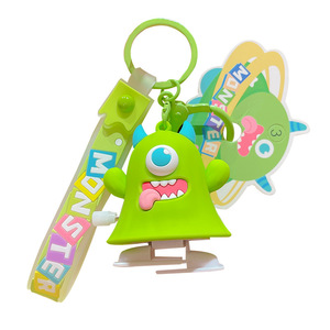 Hecion PVC đầy màu sắc đi bộ Quái Vật dài chân móc chìa khóa kim loại Keychain phụ kiện thời trang Vua Vòng gió lên đồ chơi - Product Image 6