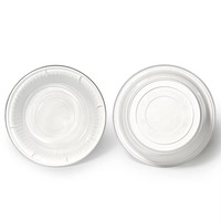 Bol à nouilles blanc jetable de 1065 ml (36 oz), récipient alimentaire en plastique jetable pour la préparation des repas, compatible micro-ondes, bol rond jetable pour aliments chauds
