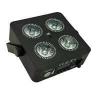 Fête mariage DJ lumières 4X18W LED Par RGBWA UV éclairage sans fil à vendre plat Par Can 18w batterie Mini Par lumière