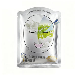 Custom Printed Aluminum Foil Three Side Sealed Zipper <b>Bag</b> PET Sachet <b>Packaging</b> for Facial Skin Care Facial Mask Plastic <b>Bags</b> - Product Image 3