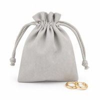 Pochette à bijoux en coton personnalisée avec cordon de serrage, sac d'emballage cadeau OEM ODM avec logo, pour boucles d'oreilles, bagues, colliers, bracelets, vente en gros