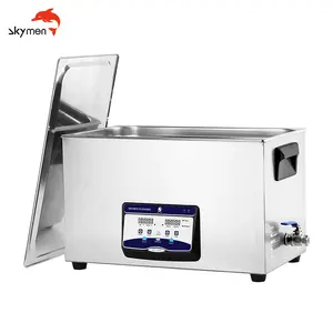 Skymen JP-100S Pembersih Ultrasonik, Mesin Mobil Mandi Ultrasonik Digital 30L dengan Daya Dapat Disesuaikan