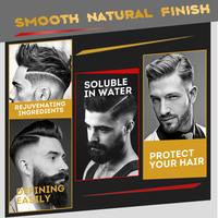 Pomades et cires capillaires classiques à base d'eau à tenue forte de 150 ml, personnalisées OEM, pour hommes, marque privée