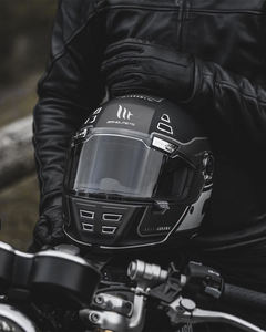 Casque de moto intégral rétro en titane MT Jarama BAUX, unisexe, toutes saisons, en matériau ABS, pour la course et le tourisme - Product Image 4