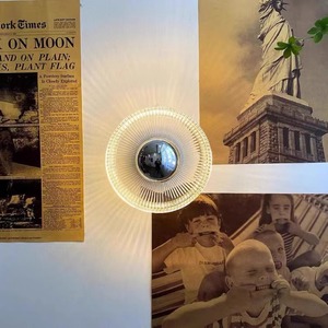Vintage French Bauhaus <b>Wall</b> Lamp D200mm LED E27 <b>Switch</b> Control For Living Room Bedroom Hallway - Product Image 3