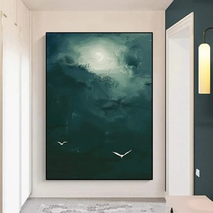 Arte Mural Texturizado 3D Minimalista en Tonos Neutros, Pintura de Paisaje Realista Hecha a Mano sobre Lienzo, para Hogar, Hotel o Tienda - Product Image 3