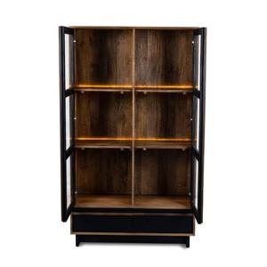 Librero americano de alta gama y diseño sencillo, aparador y gabinete de almacenamiento, vitrina para vinos hecha a mano, producto a granel para comedor - Product Image 2