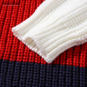 เสื้อสเวตเตอร์ไหมพรมคอโอ แขนยาว สไตล์ลำลองสำหรับผู้ชาย ลายคริสต์มาส  ไซส์ใหญ่พิเศษ  ออกแบบโดยดีไซเนอร์  ลดราคา - Product Image 4