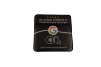 Индивидуальная QR-код NFC-карта для отзывов Google (213/215), матовая черная самоклеящаяся карта с клеевым слоем