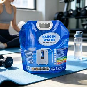 Bolsas de Agua Kangen de 5 Litros del Fabricante Original, Bebidas Saludables, Paquete de Recarga, Bolsa de Plástico con Boquilla y Asa - Product Image 1