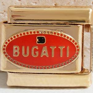 Italiano Versatile nuovo Bohemia Gold Car Logo bracciale uomo donna acciaio inox colore-conservazione catena elastica alla moda - Product Image 4