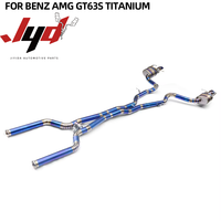 Système d'échappement en titane pour Mercedes Benz AMG GT63S 4.0T, section intermédiaire et terminale, silencieux à soupape électrique, tuyau d'échappement de voiture