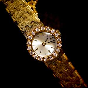 Vintage 2024 rame diamanti 18K placcato di alta qualità retrò orologi da donna <span class=keywords><strong>orologio</strong></span> di cristallo antico - Product Image 5