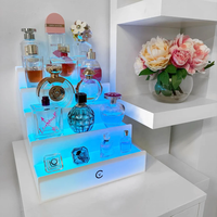 Support d'affichage en acrylique personnalisé pour maquillage, parfum, cosmétiques, publicité, support d'affichage en acrylique LED, GLOW up PERFUME STAND