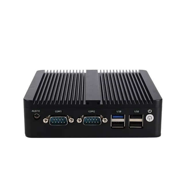 Fanless Mini PC N100 N150 Industrial Computer 4K Triple Display With COM Port for Digital Signage Automation
