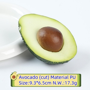 Aguacate Artificial Realista, Fruta Falsa de Alta Fidelidad, Mitad de Aguacate de Espuma con Semilla para Decoración del Hogar, Cocina, Fotografía, Accesorios de Comida - Product Image 5