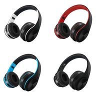 Headphone nirkabel lipat suara Stereo DJ Studio Hifi gigi biru OEM pabrik Headphone Gaming musik murah