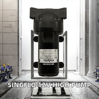 Pompe à eau haute pression Singflo DP-160 5,5 L/min 160 psi 10,5 A 12 V, machine de nettoyage à jet d'eau haute pression, utilisation automobile 126 W