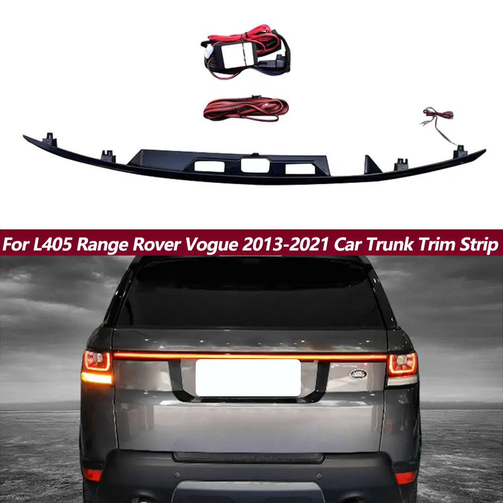 Untuk L405 Range Rover Vogue 2013 2014 2015 2016 2017-2021 Strip Trim bagasi mobil konversi LED belakang melalui lampu belakang