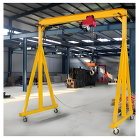Grue à portique électrique portable légère de 5 tonnes/10 tonnes avec moteur au sol et télécommande