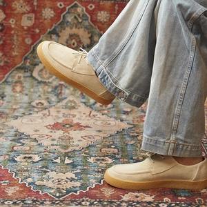 Nuevos Zapatos de Trabajo de Hombre de Caña Baja, Modernos, Versátiles, Casuales, con Punta Cuadrada, Transpirables, Antideslizantes, Zapatillas de Trabajo Juveniles a la Moda - Product Image 3