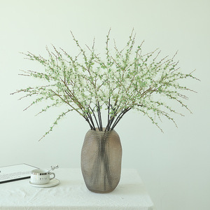 Fleur artificielle en soie blanche, saule enneigé à tige unique, pour décoration intérieure, accessoires de mariage, décoration intérieure et extérieure - Product Image 4