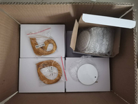 Ornements en céramique vierges de sublimation de transfert de chaleur de logo personnalisé pour la décoration d'arbre de Noël en gros