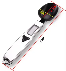 Custom Logo Food Weight Scale Kitchen Measuring Spoon Food Scale Digital Electronic Spoon Scale