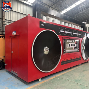 Remolque de Comida Estilo <span class=keywords><strong>Radio</strong></span> Creativo 2026, Totalmente Equipado, Carrito Móvil de Café y Comida Rápida, Tienda de Comida con Cocina Completa - Product Image 3