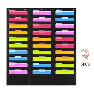 Organisateur mural de rangement pour dossiers et magazines à 30 poches, fabriqué en Chine, à suspendre pour le bureau, la maison, l'école, sac de rangement multi-usages - Product Image 2