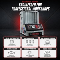 Nettoyeur et testeur d'injecteurs de carburant GATmatic GI8000, 6 cylindres, ultrasonique, GDI, piézo, EFI, SFI, haute pression 150 bars, Camry, Corolla
