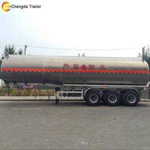 Semi-remorque citerne de transport d'huile et de carburant en acier inoxydable de 40 000, 45 000, 50 000 litres - Product Image 2