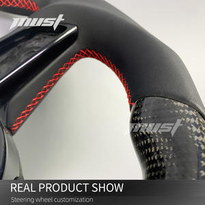 Volante de fibra de carbono personalizado con pantalla LED para <span class=keywords><strong>Audi</strong></span> 2016-2024 Sport Sedan Coupe Series S3 S4 S5 RS3 <span class=keywords><strong>RS4</strong></span> A3 A4 A5 - Product Image 4