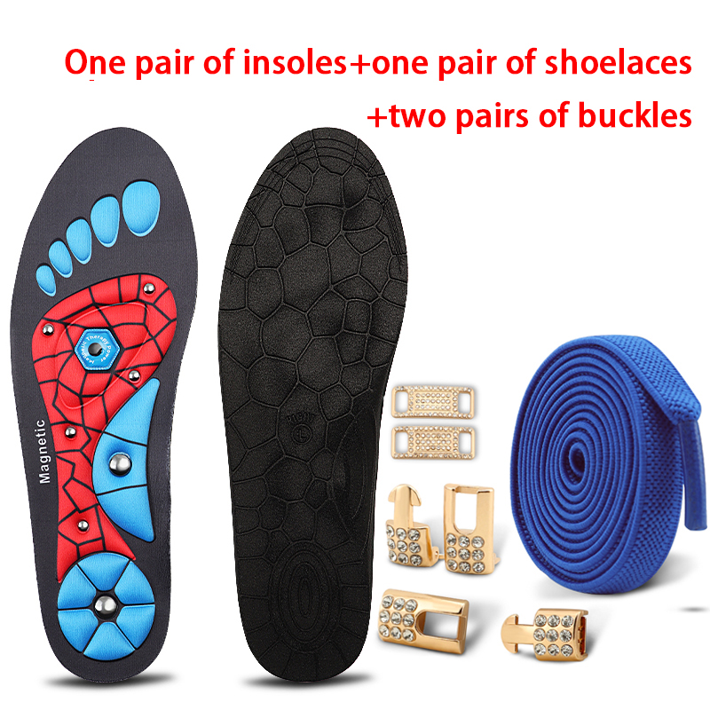 Red Insole+Royal blue shoelace