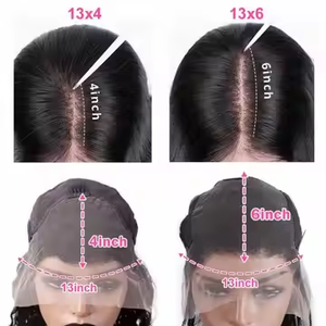 Ombre สีน้ำตาลเข้ม13x4วิกผมดิบแท้แบบบราซิลเลียนทำจากลูกไม้ด้านหน้าวิกผมยาวแบบลอนแบบหลวมสำหรับผู้หญิง - Product Image 4