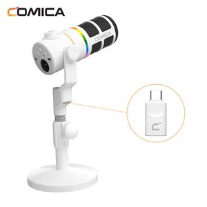 Micrófono Dinámico Cardioide RGB COMICA EJoy D10 Pro para <span class=keywords><strong>Streaming</strong></span>, Grabación, Podcast, <span class=keywords><strong>Twitch</strong></span>, YouTube, Juegos - Product Image 2
