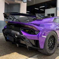 Film de protection de voiture violet brillant effet bonbon PET 122 microns, autocollants en feuille, revêtement automobile personnalisé, décalcomanie sans bulles d'air