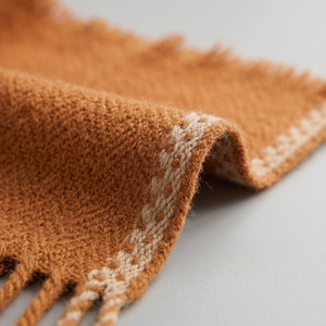 OEM Custom Premium Cashmere Scarf Oversized <b>Wrap</b> With Contrast Edge For Brand Wholesale - Product Image 3