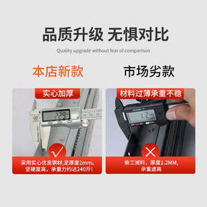 Armoire noire robuste sous les escaliers caché roulement à billes en métal fermeture douce extension complète curseur montage inférieur tiroir rail coulissant - Product Image 2