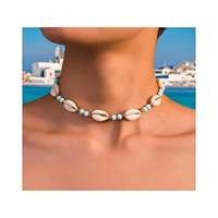 Collier de perles colorées avec pendentif poisson, collier de perles en pierre naturelle, bijoux bohèmes pour femme, cadeau, vente en gros