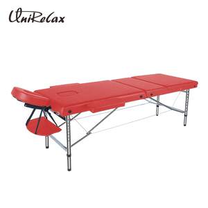 Vẻ Đẹp Spa Mặt Điều Trị Trọng Lượng Nhẹ Xách Tay <span class=keywords><strong>2</strong></span> Có Thể Gập Lại Màu Đỏ Spa Massage Bảng Xách Tay Gấp Massage Giường Có Thể Điều Chỉnh Giường - Product Image 4