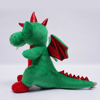 Peluches vertes Dragon dinosaure peluche ailes griffe nouveau Design PP coton doux animaux en peluche pour enfants en gros Option cadeau