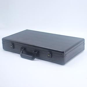 Custodia per il trasporto personalizzata con finitura a trama in pelle di serpente nera con morbida schiuma PU all'interno della custodia per attrezzature in alluminio - Product Image 3