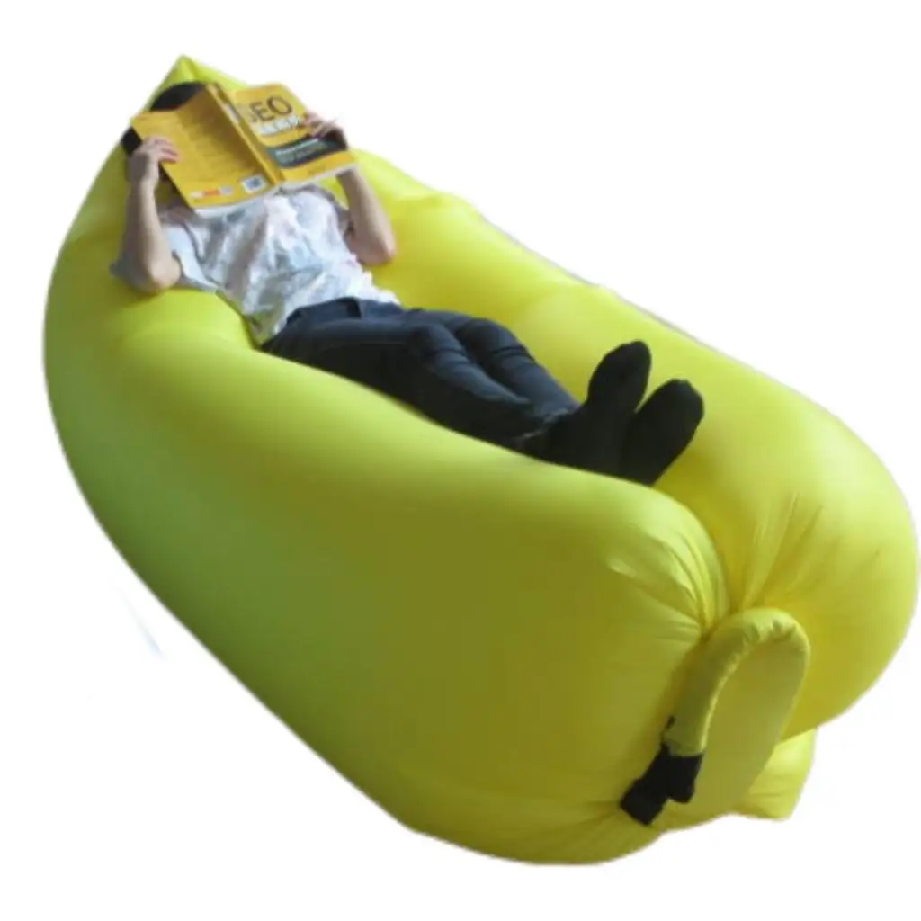 Sac de Couchage Gonflable Paresseux Air Canapé Portable Extérieur Inclinable Pour Parc Montagne Camping Plage Vacances Camp D'été