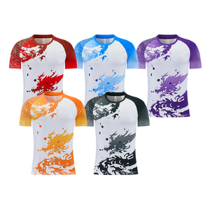 เสื้อฟุตบอลพิมพ์ลายมังกรหลากสี ออกแบบเองได้ สำหรับทีมแข่งขันกีฬา - Product Image 5
