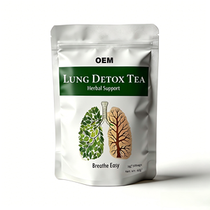 Té Herbal Desintoxicante para los Pulmones OEM, Mezcla de Hoja de Morera y Diente de León, Respiración Fácil, Apoyo Respiratorio, 30 Bolsitas de Té de 2g Cada Una, Caja de 60g - Product Image 1