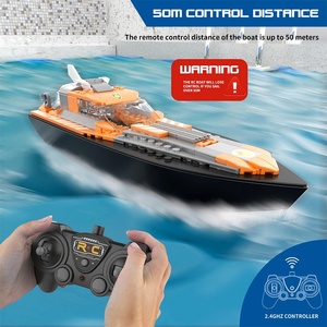 Flytec V101 4 In 1 RC Ship Building Block Boat 2.4G STEM <b>Remote</b> <b>Control</b> Battleship Cruiser <b>Toy</b> For Kids Pool Gift - Product Image 6